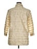 Chico's Design 100% Silk Metallic Gold 3/4 Sleeve Silk Top Size XL (3) - photo 2
