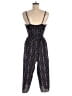 J for Justify 100% Polyester Stripes Blue Jumpsuit Size M - photo 2