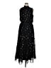 MSK 100% Polyester Hearts Aztec Or Tribal Print Color Block Polka Dots Black Cocktail Dress Size XL - photo 1