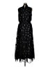 MSK 100% Polyester Hearts Aztec Or Tribal Print Color Block Polka Dots Black Cocktail Dress Size XL - photo 2