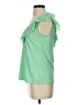 Lilly Pulitzer 100% Cotton Solid Green Sleeveless Blouse Size S - photo 5