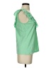 Lilly Pulitzer 100% Cotton Solid Green Sleeveless Blouse Size S - photo 4