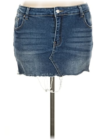Missguided Denim Skirt (view 1)