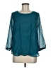 Daniel Rainn 100% Polyester Teal 3/4 Sleeve Blouse Size M - photo 1