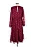 Torrid 100% Polyester Burgundy Casual Dress Size Med Plus (00) - photo 2