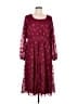 Torrid 100% Polyester Burgundy Casual Dress Size Med Plus (00) - photo 1