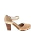 Sudini 100% Leather Tan Heels Size 8 - photo 1