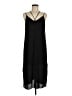 Lush 100% Polyester Solid Black Casual Dress Size M - photo 1