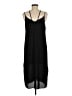 Lush 100% Polyester Solid Black Casual Dress Size M - photo 2