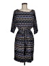 Jessica Simpson Print Blue Casual Dress Size M - photo 1