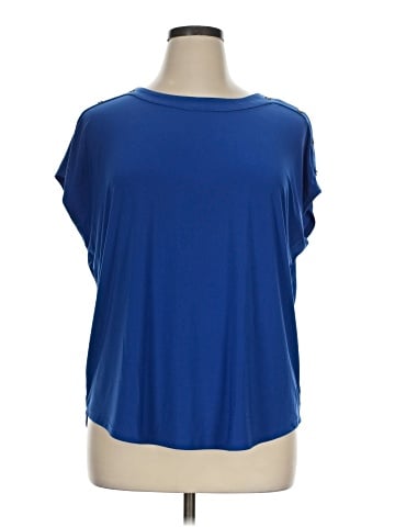 Jones New York Signature Short Sleeve Blouse (view 1)