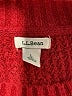 L.L.Bean Solid Red Pullover Sweater Size L - photo 7