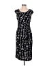 Connected Apparel Graphic Black Casual Dress Size 6 - photo 1