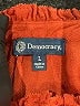 Democracy 100% Rayon Orange Short Sleeve Blouse Size L - photo 7
