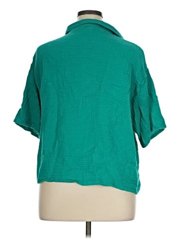 Stars Above 3/4 Sleeve Button-Down Shirt (view 2)