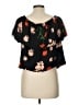 Topshop Black Short Sleeve Blouse Size 10 - photo 2