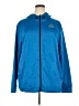 Reebok 100% Polyester Solid Blue Zip Up Hoodie Size 2XL - photo 1
