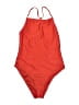 ASOS Solid Red One Piece Swimsuit Size 4 - photo 1