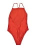 ASOS Solid Red One Piece Swimsuit Size 4 - photo 2
