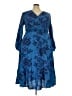 BLOOMCHIC 100% Rayon Blue Cocktail Dress Size 18 - photo 1