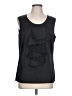 Peck & Peck Solid Black Sleeveless Blouse Size L - photo 1