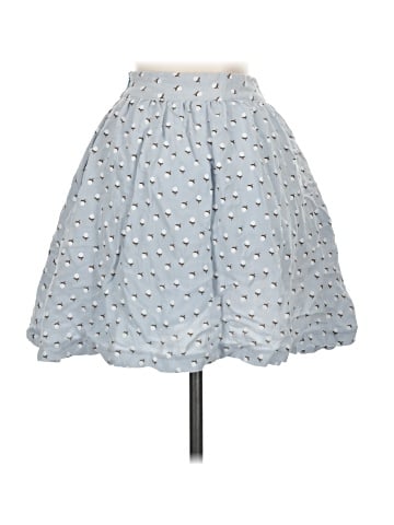 Lips Denim Skirt (view 2)