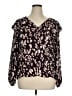 Nine West 100% Polyester Brown 3/4 Sleeve Blouse Size XL - photo 1