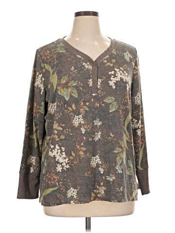 Cj Banks Long Sleeve Blouse (view 1)