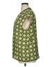 MICHAEL Michael Kors 100% Polyester Green Short Sleeve Blouse Size XL - photo 5