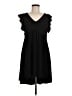 BCBGeneration Solid Black Casual Dress Size M - photo 1