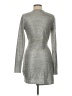 Trixxi Metallic Silver Cocktail Dress Size M - photo 2