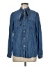 MICHAEL Michael Kors Blue Long Sleeve Button-Down Shirt Size M - photo 1
