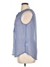 Liz Claiborne 100% Polyester Blue Sleeveless Blouse Size XL - photo 5