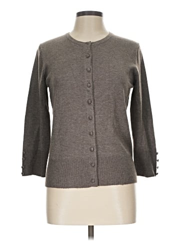 Grace Elements 3/4 Sleeve Button-Down Shirt (view 1)