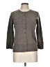 Grace Elements Gray 3/4 Sleeve Button-Down Shirt Size L - photo 1