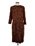 North Style Paisley Brown Casual Dress Size M - photo 2