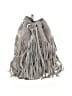 Assorted Brands 100% Leather Gray Leather Bucket Bag One size - photo 1
