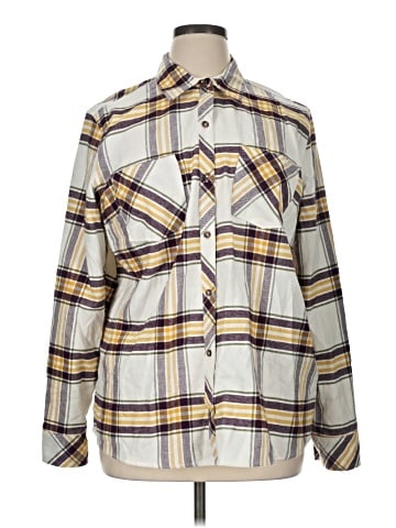 Natural Reflections Long Sleeve Button-Down Shirt (view 1)