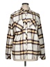 Natural Reflections 100% Cotton Plaid Silver Long Sleeve Button-Down Shirt Size XL - photo 1