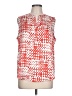 DKNY 100% Polyester Red Sleeveless Blouse Size L - photo 1