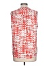 DKNY 100% Polyester Red Sleeveless Blouse Size L - photo 2