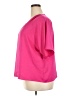 Bar III 100% Polyester Pink Short Sleeve Blouse Size XXL - photo 5
