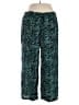 Ellos 100% Rayon Animal Print Teal Casual Pants Size 20 - photo 1