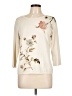 Kate Hill Ivory 3/4 Sleeve Top Size L - photo 1