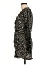 MNG Animal Print Black Casual Dress Size 6 - photo 5