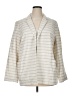 Liz Claiborne 100% Cotton Stripes Ivory Blazer Size XL - photo 1