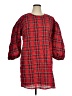J.Crew 100% Polyester Plaid Red Casual Dress Size XL - photo 1