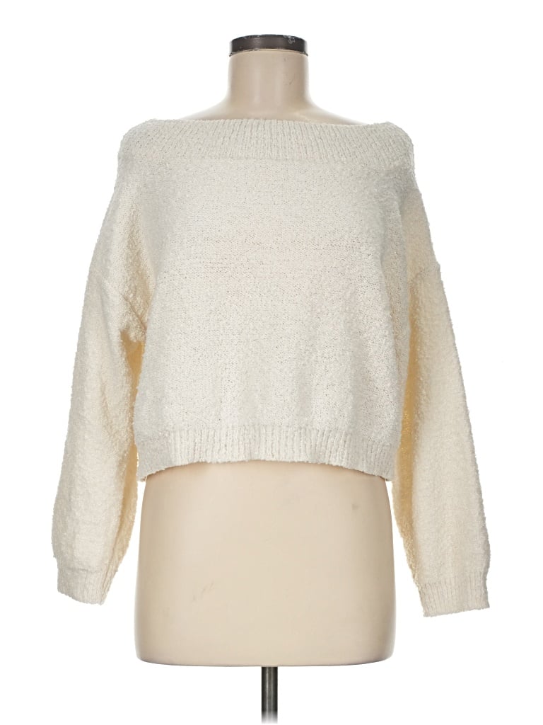 Pre-owned Shein Pullover Sweater In Ivory