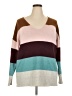 Maurices Color Block Brown Pullover Sweater Size XXL - photo 1