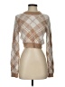 LA Hearts Plaid Tan Pullover Sweater Size S - photo 1